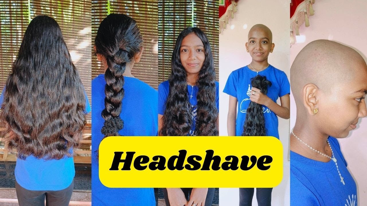 Very Thick Longhair to Headshave  for Donation I Kerala Hair Donations I Wig Bank I  Miracle Charit