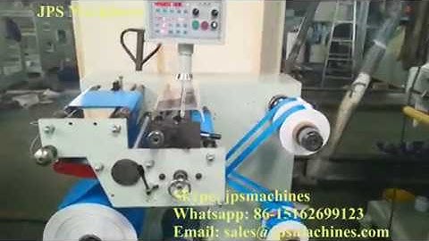 JPS-320FQ Automatic Adhesive Label Paper Slitting Rewinding Machine To Mexico