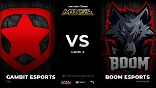 [RU] Gambit Esports vs BOOM Esports, Game 2, StarLadder ImbaTV Dota 2 Minor Season 3