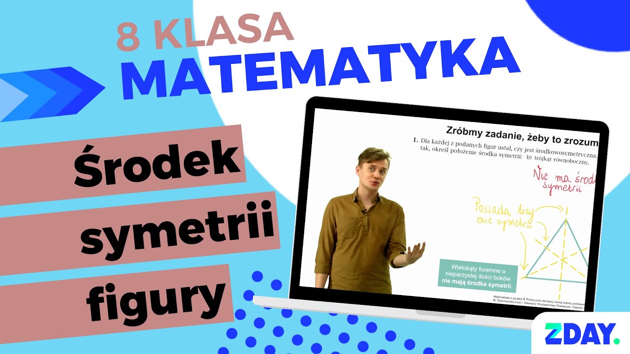 Środek symetrii figury | Matematyka 8 klasa - YouTube