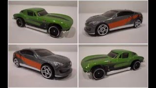 Hot Wheels 1963 Corvette Split Window and Hyundai Genesis Coupe Multi Pack Exclusive 2016