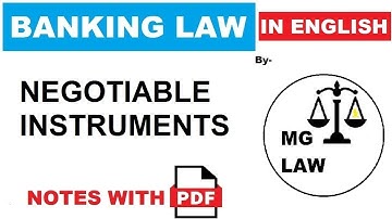 Negotiable Instrument