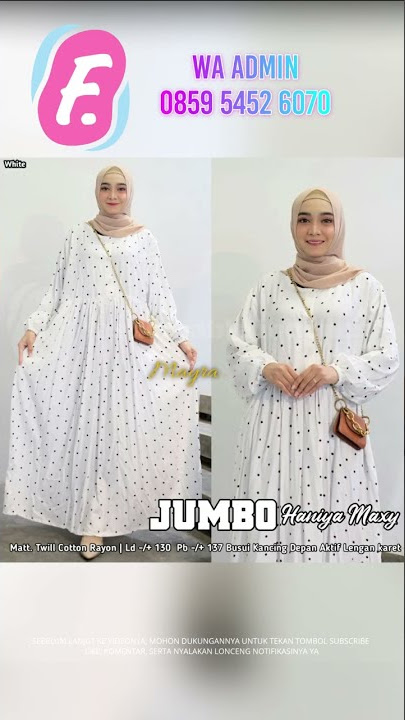 S213 Baju Dress Gamis HANAYA MAXY