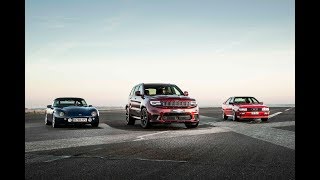 Jeep drag races Grand Cherokee Trackhawk against Audi Quattro and TVR Griffith
