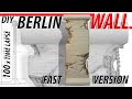 How To DIY &quot;The Berlin Wall&quot; with Cardboard 100x Faaaast Time Lapse   |  A reminder that Walls fall.