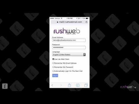 Rushweb Mobile Webmail Overview