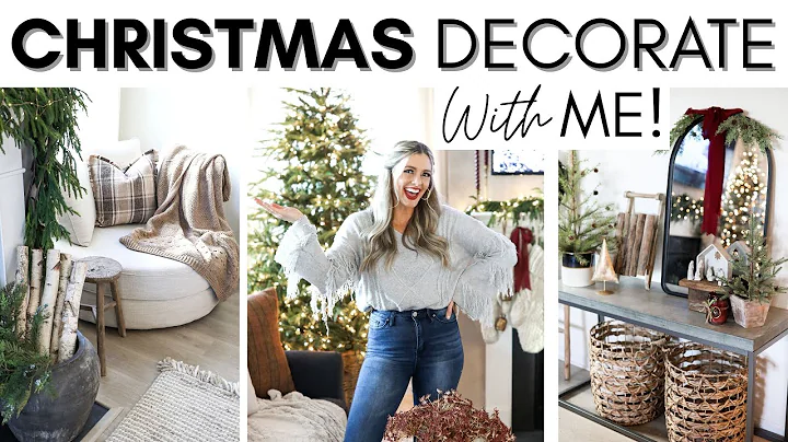 CHRISTMAS DECORATE WITH ME || LIVING ROOM HOLIDAY ...