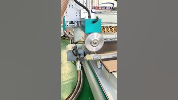 CNC Nesting Router with Sawing Saw Disc