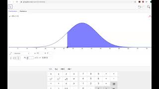 Finding Probabilities in the Normal Model Geogebra