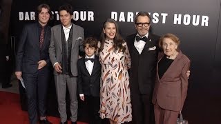 Gary Oldman and his family at Darkest Hour Premiere in Los Angeles
