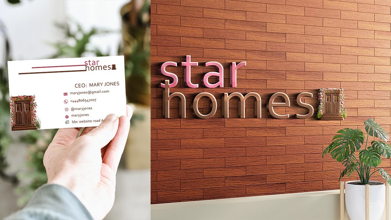 [3D MockUp Photoshop] Master The Art of Bringing Your Logo/Business Card/Letterhead To Life! Website