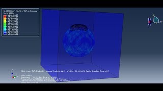 Under water explosion by using eulerian method in Abaqus step by step