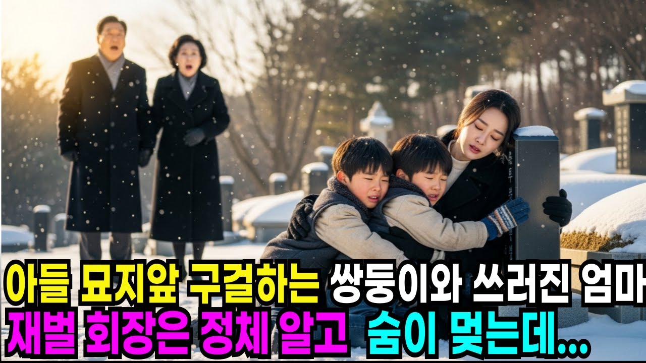 아들 묘지 앞 구걸하는 쌍둥이와 쓰러진 엄마 재벌 회장은 정체 알고 숨이 멎는데#노후사연 #감동사연 #사연라디오 #오디오북