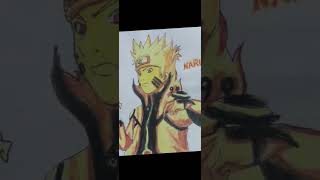 I draw naruto nine tail mode for my subscriber #naruto #ytshorts #youtubeshorts #narutodrawing