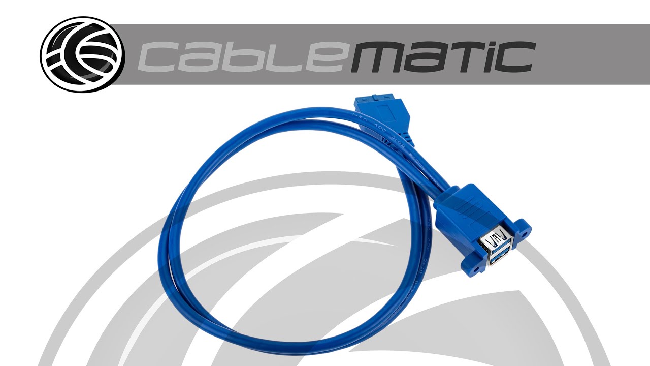 CableCC USB 3.0 Single Port A Female Screw Mount Type To Up Angled Motherboard 2