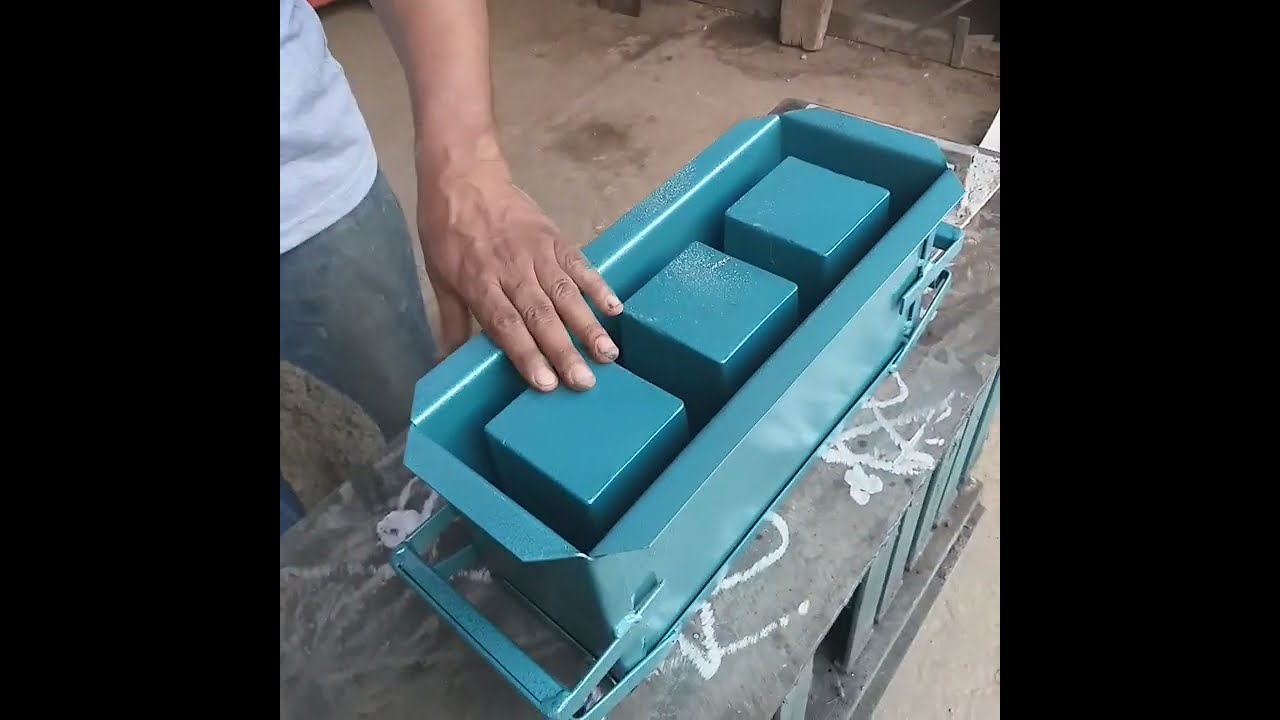 como fabricar blocos de concreto com forma manual vibraforma