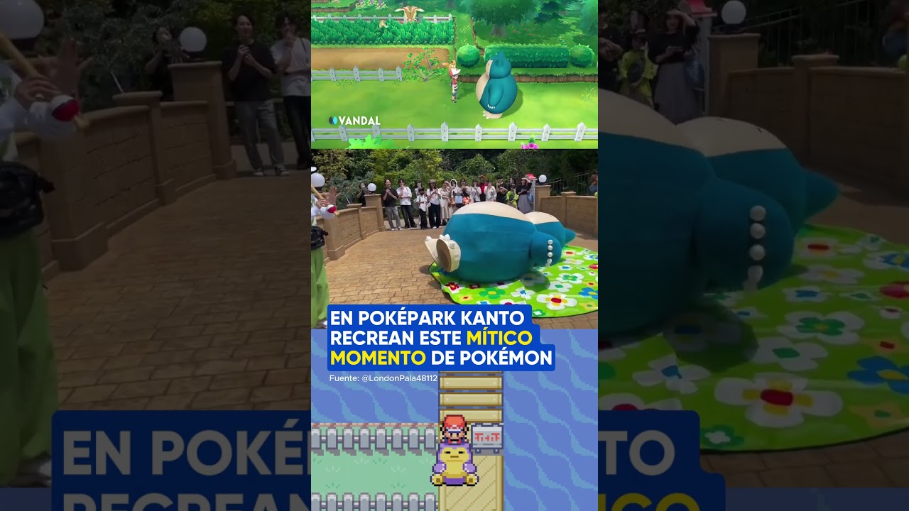 En el parque Pokémon DESPIERTAN A SNORLAX 🥺 #pokémon #pokeparkkanto #snorlax #gaming #vandal