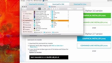 Installing Anaconda on Mac OSX
