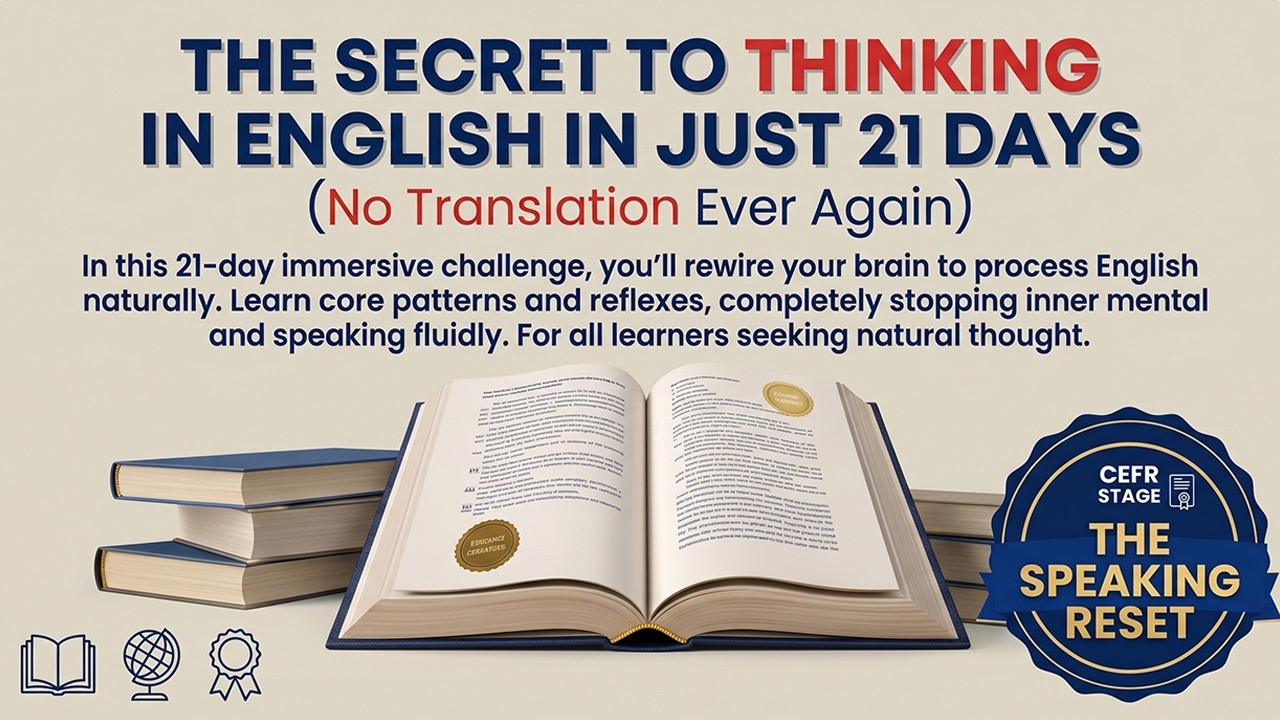 The 21-Day Brain Reset: Think in English Naturally (No Translation