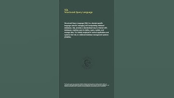 SQL - Structured Query Language - Security+