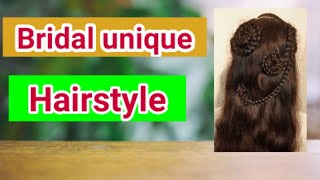 Bridal unique Hairstyle I दुल्हन के लीए यूनिक हेयरस्टाईल |દુલ્હન માટે યુનિક હેરસ્ટાઇલ