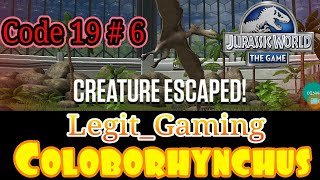 Coloborhynchus Code 19 Episode 6/ Jurassic World the Game