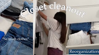CLOSET CLEANOUT | reorganization