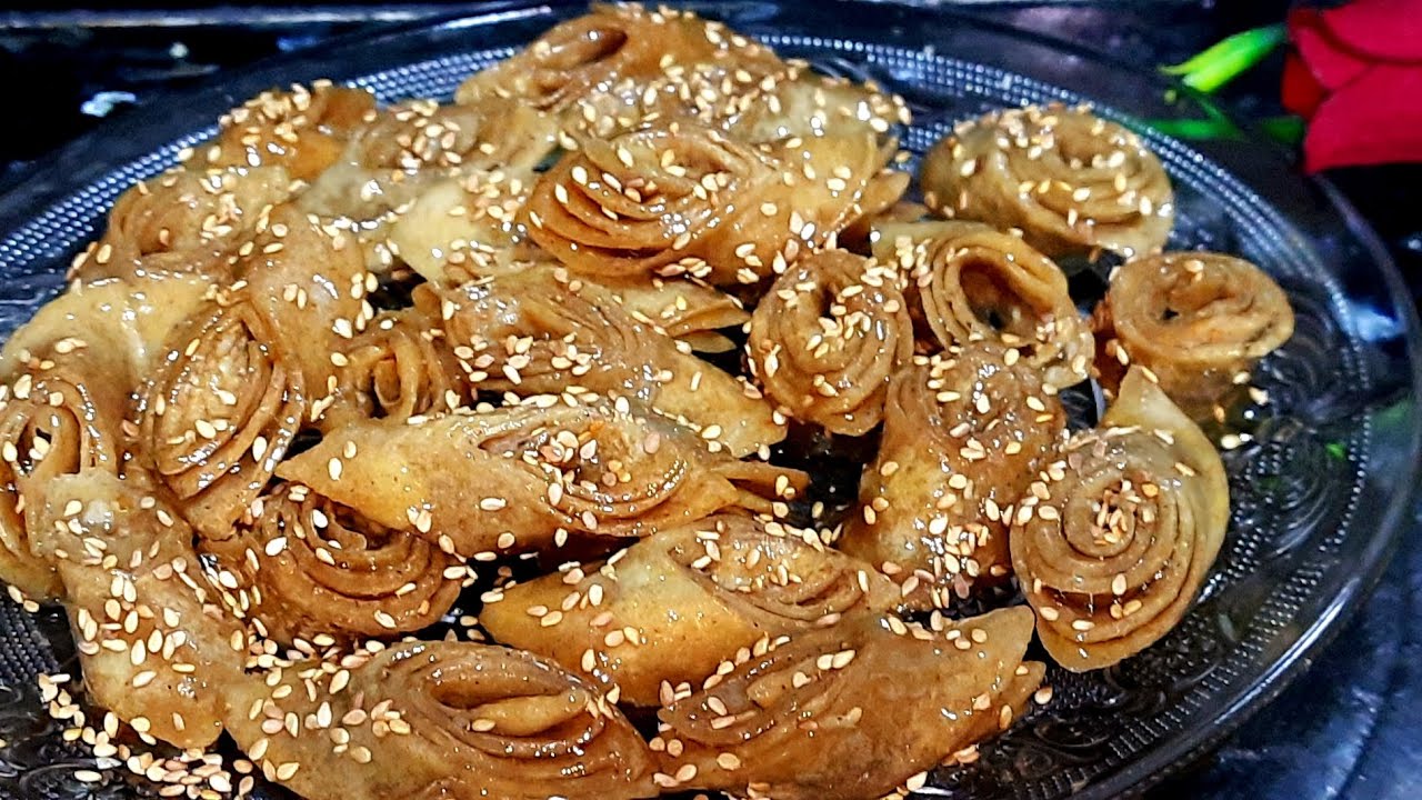 📢 معسلة لسان الطير المقرمشة بدون غلوتين بدون دقيق مصنع إلي حاضرة دائما في موائدنا الرمضانية 😋