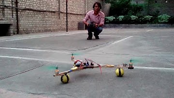 Tricopter first flight