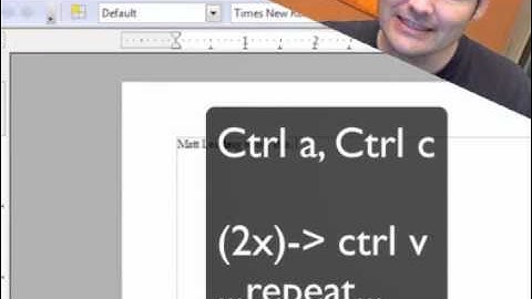 Libreoffice Writer: Menu bar (use alt) and Shortcut keys (use Ctrl)