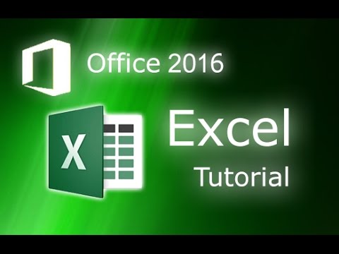 Microsoft Excel 2016 - Full Tutorial for Beginners