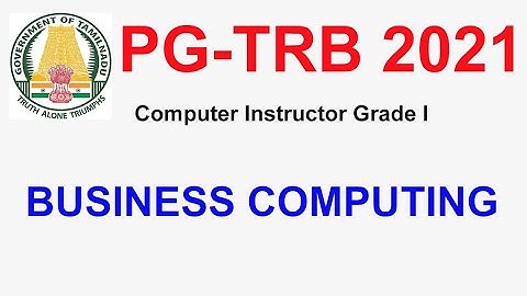 TRB  Computer Instructor Business Computing  | VIBRANT ONLINE ACADEMY