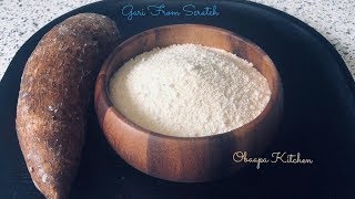HOW TO MAKE FRESH GHANA GARI FROM CASSAVA! // YOU WON'T BUY FROM STORE AGAIN!