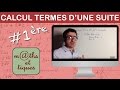 Calculer les premiers termes d'une suite (1) - Première