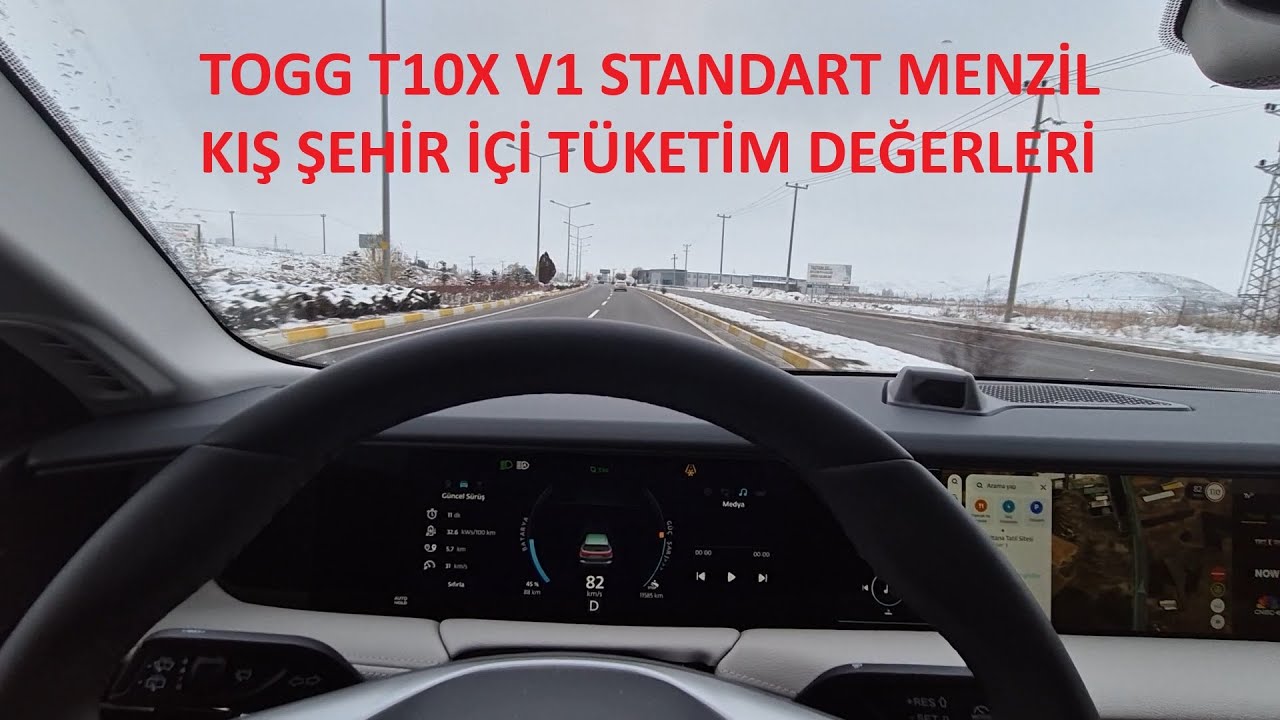 TOGG T10X V1 STANDART MENZİL KIŞIN KISA MESAFE TÜKETİM