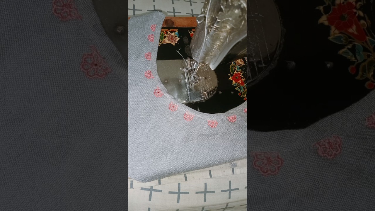 Get ready your neck design by this amazing flower lace|sewing tips and tricks 