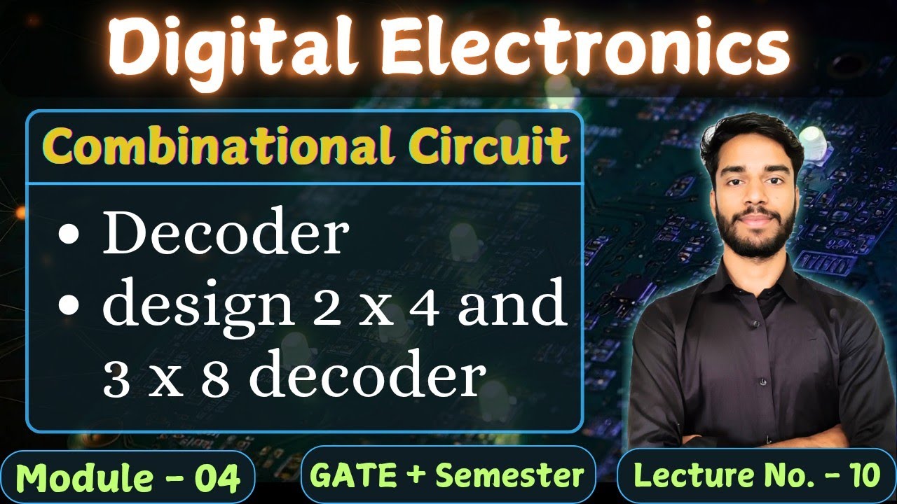 L-4.10 Decoder | Design of 2x4 & 3x8 Decoder | Combinational Circuit ...