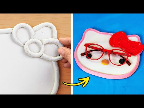 세상에서 제일 귀여운 폴리머 클레이 DIY! 😍 간단하고 사랑스러운 공예 아이디어! 💖