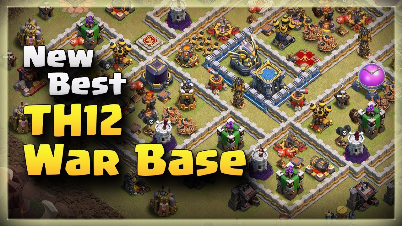 New Best TH12 Anti 3 Star War Base | TH12 War Base #04 | Clash Of Clans | 2018 |