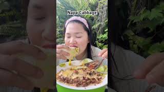 Wow Napa Cabbage Healthy Mukbang Eating Show #shorts  #asmr #eatingshow #eating #mukbang #cabbage