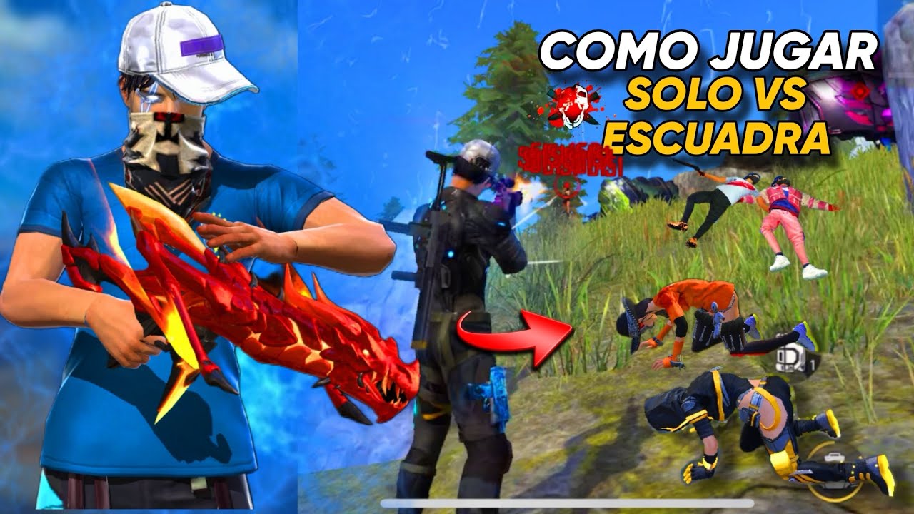 COMO JUGAR EN SOLO vs ESCUADRAS EN FREE FIRE (TIPS Y CONSEJOS)