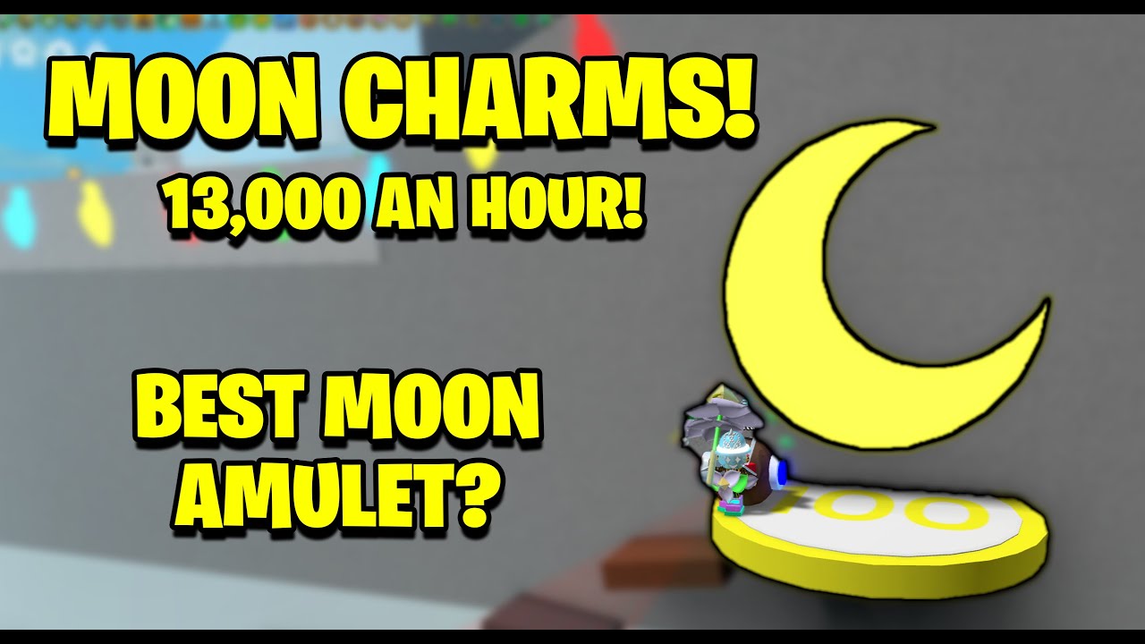 how-to-farm-13-000-moon-charms-an-hour-moon-amulets-bee-swarm-simulator-youtube