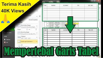 Cara Mempertebal Garis Tabel di Microsoft Excel 2007 • #SimpleNewsVideo
