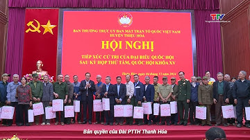 Đại biểu Quốc hội tiếp xúc cử tri huyện Thiệu Hoá