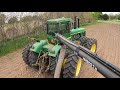 Planting with John Deere 8640 and Hiniker drill