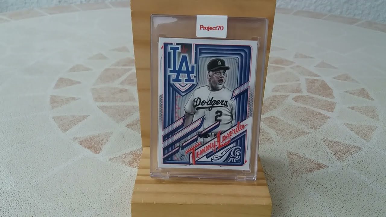 Tommy Lasorda Topps project 70 card, Los Angeles Dodgers, MLB Baseball, HOF, Mister Cartoon