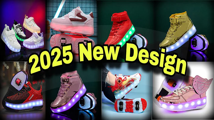 2-in-1 Roller Skate Shoes with LED Lights | Stylish Skating Shoes & Shiny Sneakers #RollerSkateShoes