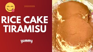 Rice Cake Tiramisu - Tiramisu Recipe - Tiramisu Rice Cake
