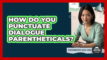 How Do You Punctuate Dialogue Parentheticals?