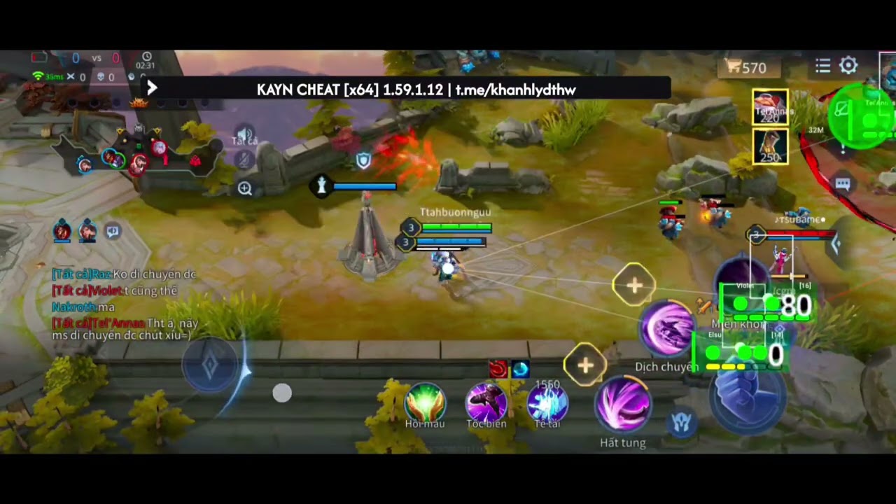 HACK LAG Arena Of Valor Mod Menu New Update 1.59 | MH, HACK LAG, Bug Skill, Unlock Skins, Bypass